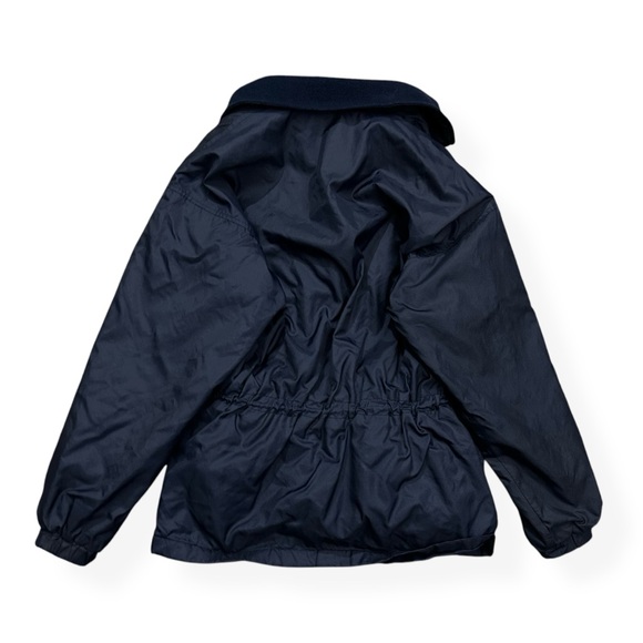 VTG 90s Columbia Women’s Navy Nylon Fleece Lined Windbreaker Jacket Anorak Parka - Picture 3 of 4